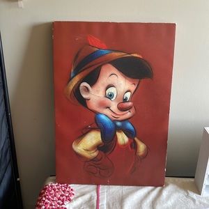 Disney Store Pinocchio Canvas Painting Print Picture Wall Art Decor